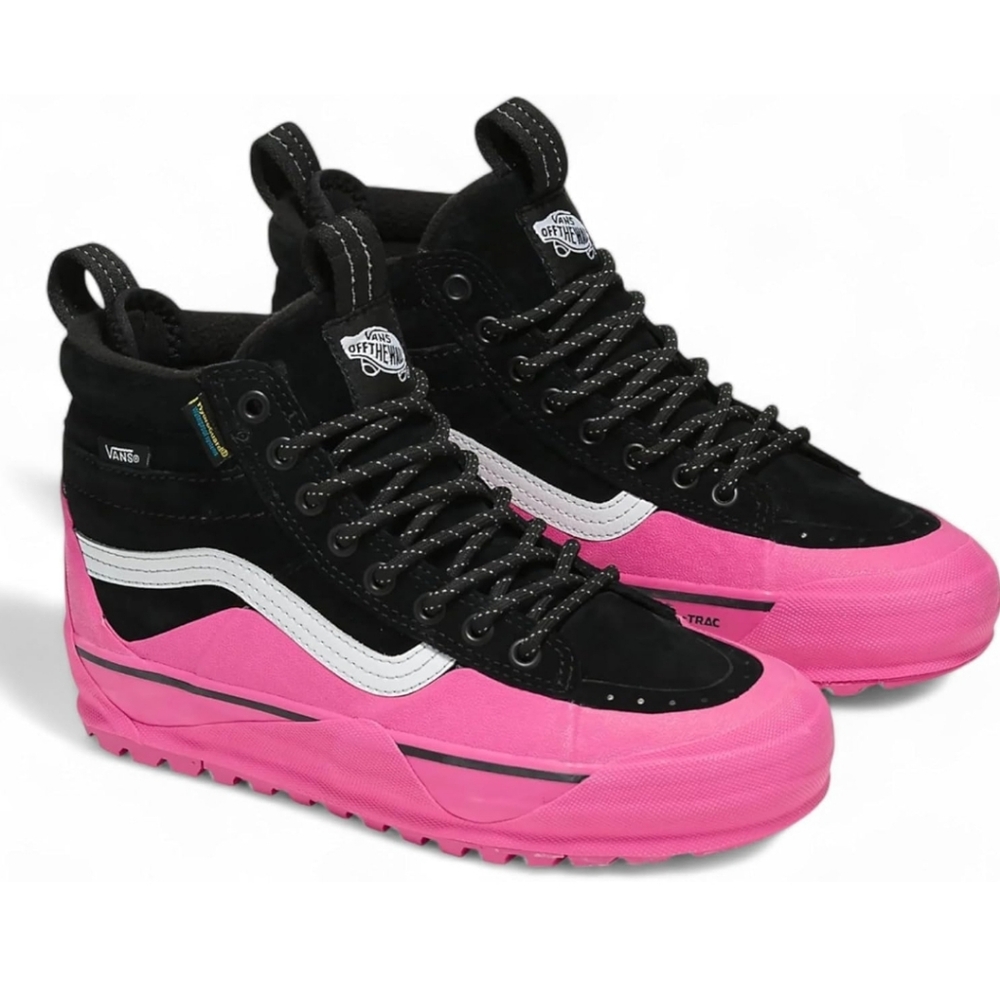 Vans Unisex Adult Sk8-Hi MTE-2 Shoes Black/Pink Size 5